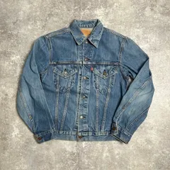 70's Levi's 70505 スモールe 不均等V デニムトラッカージャケット