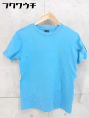 ◇ TOMMY トミー ワッペン プリント 刺繍 半袖 Tシャツ カットソー サイズS ブルー メンズ 1103100017226