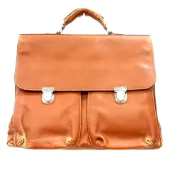 エルメネジルドゼニア Ermenegildo Zegna TRAVELLER ビジネスバッグ ブリーフケース レザー 茶 ブラウン /MN ■GY11のサムネイル