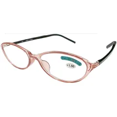 ☆ col.5.ピンク ☆ 度数1.5 ☆ シニアグラス ブルーライトカットレンズ 老眼鏡 ブルーライトカット メンズ レディース リーディンググラス シニアグラス UVカット 軽量 ケース付き 細身 超弾性 テンプル シンプル おしゃれ スマホ パソコン