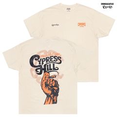 CYPRESS HILL × CROOKS & CASTLES SMOKE WEED Tシャツ【NATURAL】クルックスアンドキャッスルズ サイプレスヒル T-SHIRTS TEE 半袖 ショートスリーブ コラボ ラップT