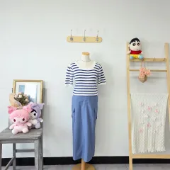 ヴィンテージ ORDINARY HOLIDAY 青 スカートのサムネイル