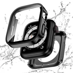 【数量限定】SE Watch Series 6 5 Apple 4 対応 40mm カバー ケース 2 in 防水 1 前後の保護 二重構造 アップルウォッチ 耐衝撃 iWatch 一体型 【フルカバー保護】Kawoco ケース 40mm ブラック