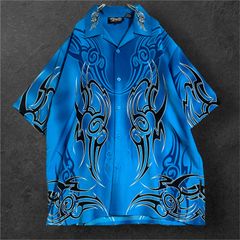 DRAGONFLY　ドラゴンフライ　半袖シャツ　Sサイズ 中古・古着通販】DRAGONFLY (ドラゴンフライ) オープンカラー