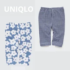 【新品】ユニクロ　ミッフィ　チェック　レギンス　七分丈