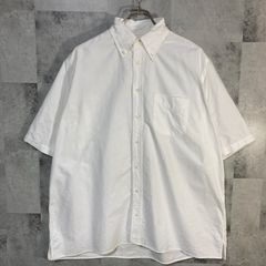 USA製 INDIVIDUALIZED SHIRTS インディヴィジュアライズド シャツ オックスフォード ボタンダウンシャツ  ボックスカットワイド ホワイト L