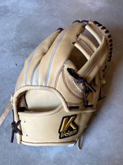 型付け済　コユニ使用可　店舗別注【K-ism】硬式用グローブ　内野手用　キャメル　ソフトボール可