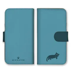 iPhone14 ケース 手帳型 アイフォン14 スマホケース 携帯ケース 猫 ねこ ネコ シンプル かわいい ベルト バイカラー 大人女子 大人可愛い ブルー ネイビー カラー04