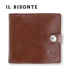 イルビゾンテ 財布 二つ折り IL BISONTE 54_1_412228 / SBW015 PV0005 BW480N ARABICA アラビカ ダークブラウン 小銭入れ付き 札 カード コンパクト ミニ財布