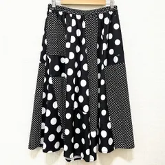 #anc アズノウアズ ドゥバズ AS KNOW AS de base パンツ 3 黒 白 フレアパンツ ドット レディース [945218]のサムネイル