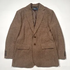 ラルフローレン　ツイードコートダブルジャケット　ウール100　ベルト付き11号 ラルフローレン ツイードコートダブルジャケット ウール100