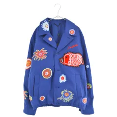 LOUIS VUITTON (ルイヴィトン) 23AW 1AB8HH×草間彌生 LV YK エンブロイダード フェイスブルゾン ジャケット ネイビー RM232H V28 HOB30Eのサムネイル
