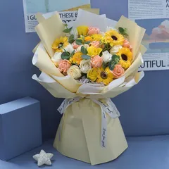 豪華花束待望の再販母の日プレゼント枯れない人気花束 即納卒業式豪華飾り枯れない ソープフラワー  ギフト 誕生日プレゼント お花 ギフト メッセージカード付き 女性記念日 結婚日 記念日  父の日 敬老の日 バレンタインデー クリスマス