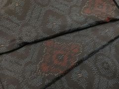 平和屋着物▽上質な紬　単衣　霞文　正絹　逸品　BAAS8013yc 平和屋着物▽上質な紬 単衣 霞文 正絹 逸品 BAAS8013ycの通販 by 平和