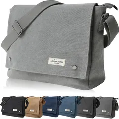 [MELLOW NOTES] [メローノーツ] ショルダーバッグ メンズ ショルダー バッグ 肩掛け メッセンジャーバッグ 斜めがけバッグ 斜め掛け 帆布 キャンバス a4 シンプル カジュアル 人気 (ネイビー) [ネイビー]