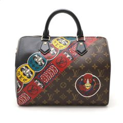 LOUIS VUITTON ルイ ヴィトン モノグラム エピ スピーディ30 ハンドバッグ ミニボストン 山本寛斎 コラボ 歌舞伎 七福神 ダルマ 日本限定 M43505