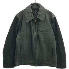 ANTONIO MIRO アントニオ ミロ ナイロン切替ジップアップレザージャケット  ブラック S