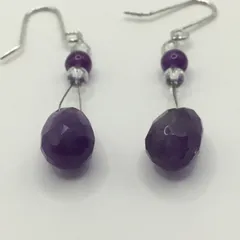 手作り★天然石★アメジスト★フックピアス★ハンドメイド★ファッション★ピアス★