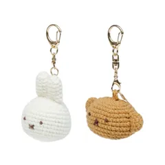 ミッフィー ボリス フェイスチャーム バッグチャーム キーチャーム マスコットチャーム キーホルダー バック かわいい ニットシリーズ