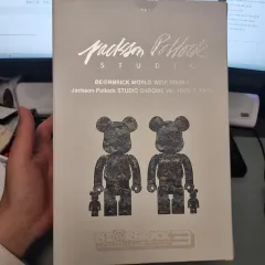 BE@RBRICK(ベアブリック) ワールド・ワイド・ツアー 3 ジャクソン・ポロック スタジオ クロム 400 %のサムネイル