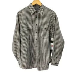 ギャップ Gap 90S OLD 紺タグ コットン チェック柄 長袖シャツ 両胸フラップ メンズ import：M 