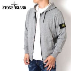 25SSモデル ストーンアイランド STONE ISLAND バッジワッペン付き ジップアップパーカー【V0M64 MELANGE GREY】 K1S156100042 S0051 V0M64/【2025SS】m-tops