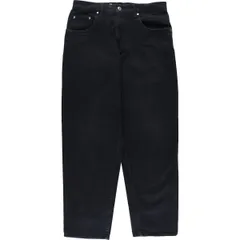 古着 90年代 リーバイス Levi's SILVER TAB シルバータブ BAGGY バギー ブラックデニム テーパードデニムパンツ USA製/evb009802