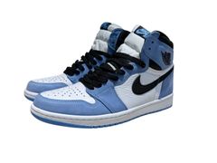 NIKE (ナイキ) AIR JJORDAN 1 HIGH OG エアージョーダン 1 ハイカットスニーカー 555088-134 26cm US8 ブルー×ホワイト メンズ/027