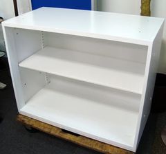 コクヨ　エディア　2段オープン書庫　ホワイト　白　幅900　奥450　高720　本棚　キャビネット　書類入れ