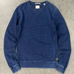 SCOTCH&SODA スコッチアンドソーダ  スウェット トレーナー プルオーバー Vガゼット インディゴ メンズ