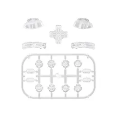 ジョイコンに対応用ボタン部品、D-padABXYキーSR SL L R ZR ZLトリガーボタンスプリング、Switch (クリア)