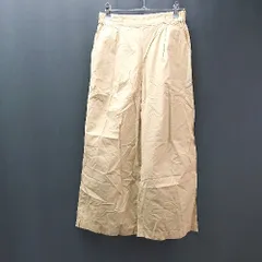 ◇ ◎ green label relaxing UNITED ARROWS カジュアル ウエストゴム ワイドパンツ サイズ36 ベージュ レディース E  【1310300045687】