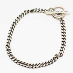 サンローラン パリ SAINT LAURENT PARIS ブレスレット 喜平チェーン 925 SILVER シルバー /BB ■OHのサムネイル