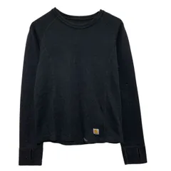carhartt 長袖 無地Tシャツ S ブラック カーハート プルオーバー ロンT ロングTシャツ シンプル 薄手 古着卸 アメリカ仕入 a703-5957