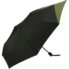 ☆ ブラックxカーキ ☆ ワールドパーティー W by WPC. BACK PROTECT Folding Umbrella ワールドパーティ WPC 長傘 メンズ レディース ジャンプ傘 ジャンプ ワンタッチ 晴雨兼用 UVカット 長雨傘 傘 かさ カサ