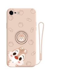 【人気商品】携帯ケース スマホ ディズニー リング付き アニメキャラクター シリコン リス 落下防止 ストライプ付き 耐衝撃 耐摩擦 防塵 チップとデール 割れない オシャレ かわいい おもしろ クリスマス 誕生日 女性 プレゼント iPhone7/8/SE2