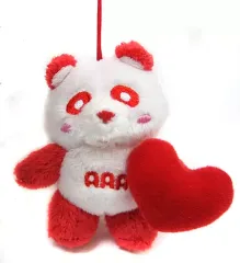 【中古】キーホルダー・マスコット(女性) え～パンダ(赤/伊藤千晃) ハートマスコット 「え～パンダ(AAA)」