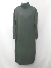 ◇ BEAUTY&YOUTH UNITED ARROWS タートルネック 長袖 膝下丈 ニット ワンピース  ブラック レディース P 【1402080014967】