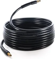 HOTEISON ケルヒャー高圧洗浄機 交換・延長 ホース クイックコネクト機種用 / タイプ の 高圧ホース 延長に。(黒,  8M)