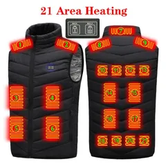 21エリア発熱 電熱ベスト ヒーターベスト USB給電式 3段階温度調節 前後独立温度設定可能 暖かい 防寒着 ヒートベスト 電熱 発熱 加熱 温度調整 通勤通学 男女兼用 秋冬用 洗濯可 冷え性対策  brlai01