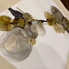 アルコールインクアート　原画　A3