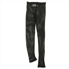 19aw コムデギャルソン COMME des GARCONS アシンメトリー メッシュ レギンス パンツ イージー ストレッチ ニット インナー タイツ ランウェイ着用アイテム M 黒 ブラック レディースのサムネイル