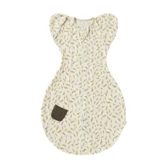 ☆ 小麦色 ☆ M(3-6ヶ月) ☆ スワドル 着るおくるみ ガーゼ スワドル 着るおくるみ ガーゼ おくるみ スリーパー ベビー服 すわどる モロー反射防止 夜泣き 手が出せる 足が出せる 夜泣き対策 グッズ 新生児 出産祝い 女の子 男の子 ベビー用品