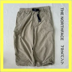 THE NORTH FACE　ザ ノース フェイス　ノース　ノースフェイス　カーゴパンツ 　ショート 　七分丈 　ナイロン 　ロゴ刺繍　 NT52737 　ベージュ 　メンズ　L