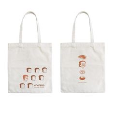 2点セット パンどろぼう 本袋（大）トートバッグ（37 x 32 cm）２種セット 
