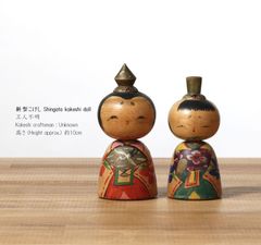 こけしのお雛様、作者不明、高さ10cm | antique hina kokeshi doll, 10cm in height