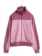 【お得なクーポン配布中!】 80s ナイキ フルジップ トラック ジャケット レディース M 小さめ S 程/ 80年代 ヴィンテージ 紺タグ NIKE ジャージ ブルゾン スウォッシュ