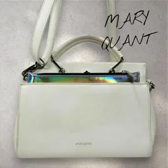 中古【MARY QUANT】マリークワント 2WAY ショルダー付きワンハンドバッグ ポーチ付き