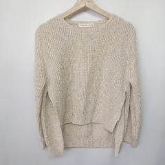 ◇ SENSE OF PLACE by URBAN RESEARCH シンプル クルーネック 長袖 ニット セーター サイズFree ベージュ レディース E  【1407020045537】