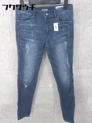 ◇ BAYFLOW ベイフロー ダメージ スキニー デニム ジーンズ パンツ サイズ23 インディゴ レディース 【中古】 【1002800724048】